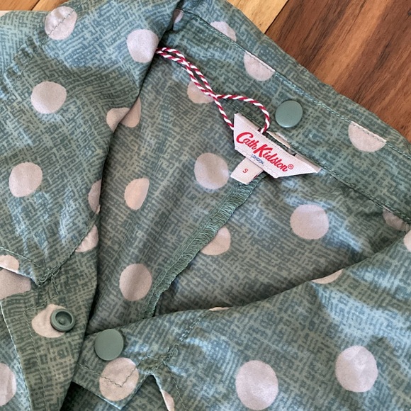 Cath Kidston Rain Jacket Windbreaker Lightweight Trench Coat Size Small - Picture 5 of 7